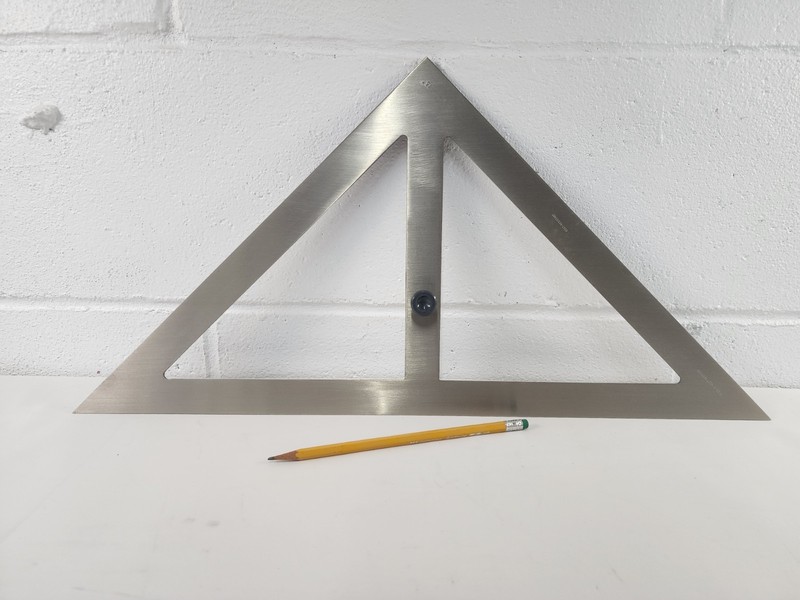 Vintage NOS Steel 15″ 345 Drafting Triangle – Made In West Germany