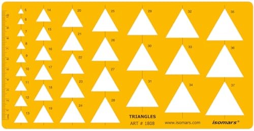Triangle Shapes Template Stencil 1–34mm Drafting Drawing Jewelry Design Tool gallery
