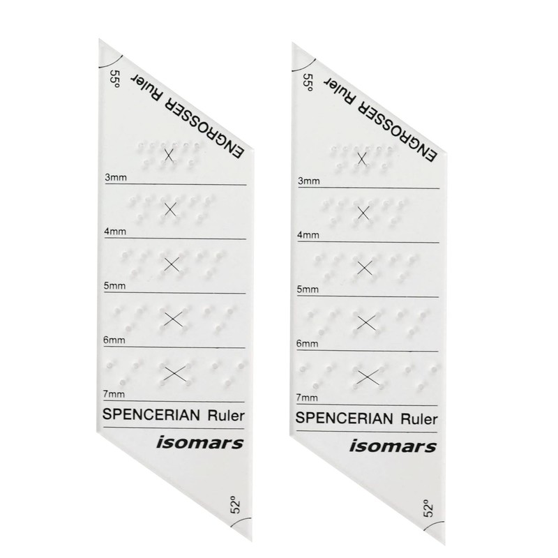 Calligraphy Engrosser Spencerian Ruler Acrylic Writing Guide Drafting Tool