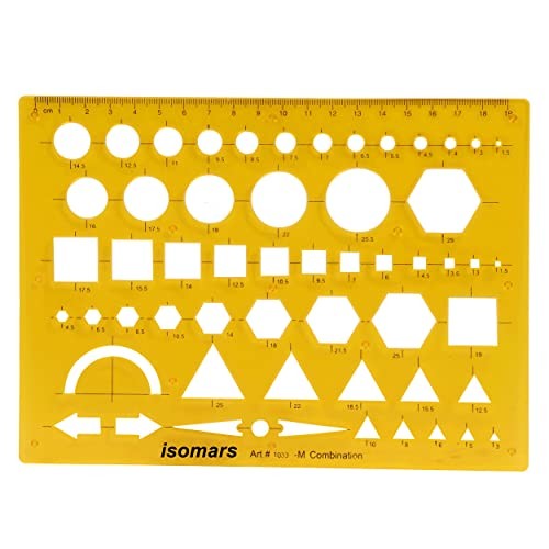 General Purpose Drawing Template Stencil Triangles Circles Squares Drafting Tool gallery