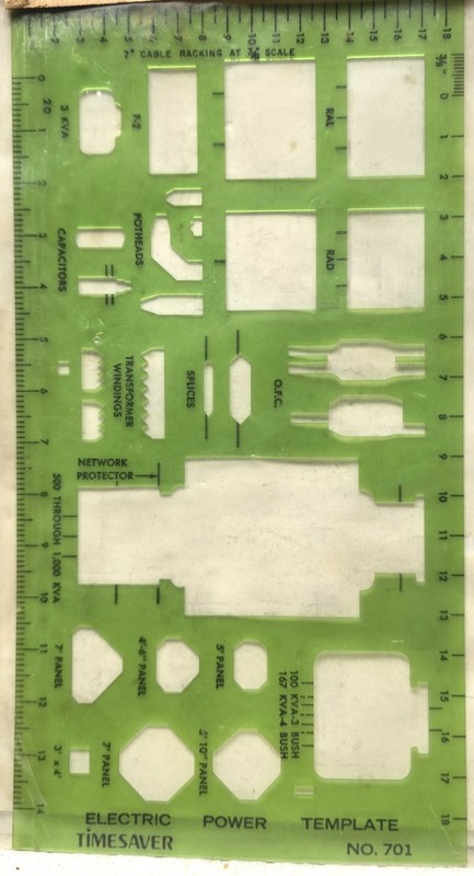 New Timesaver Electric Power No. 701 Professional Template Pocket Size