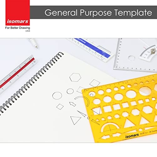 General Purpose Drawing Template Stencil Triangles Circles Squares Drafting Tool gallery
