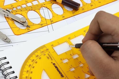 General Purpose Drawing Template Stencil Triangles Circles Squares Drafting Tool gallery
