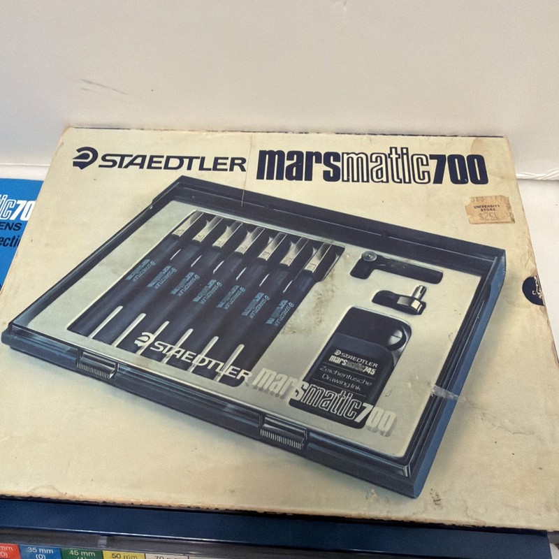Vintage Staedtler Marsmatic 700 Technical Drafting Drawing Pen Set gallery