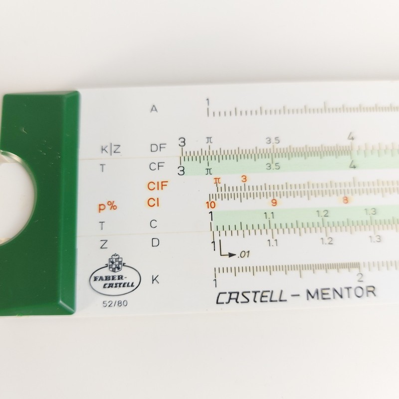 Faber Castell 52/80 MENTOR slide rule Made in Germany gallery