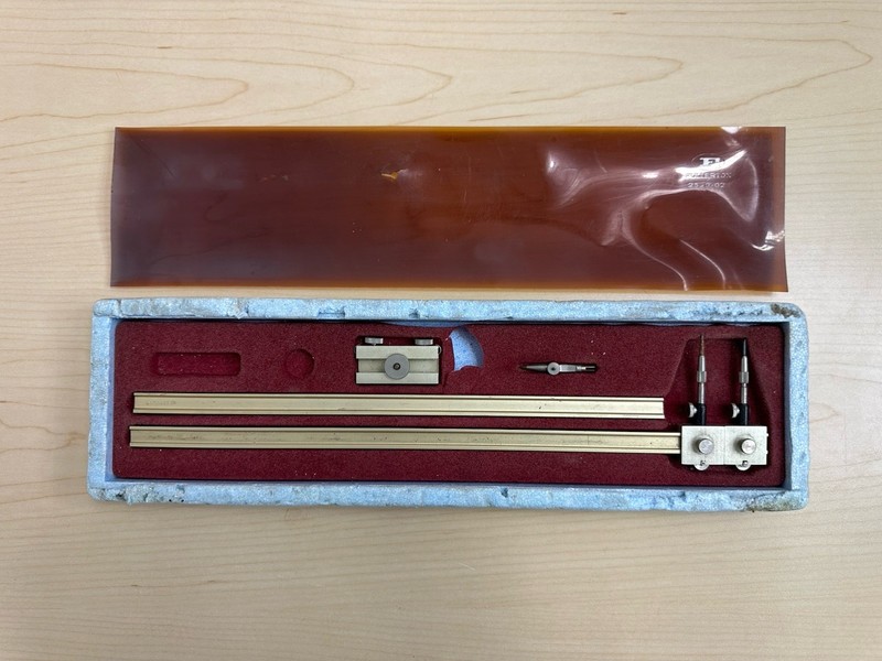 Fullerton 2520-02 Large Beam Compass Arm Drafting Tool W. Germany