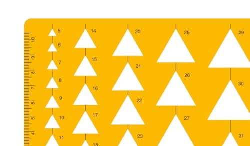 Triangle Shapes Template Stencil 1–34mm Drafting Drawing Jewelry Design Tool gallery