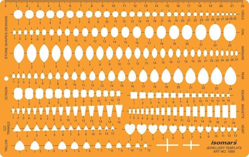 Isomars Jewelry Designing Template-Combination Stone Shapes