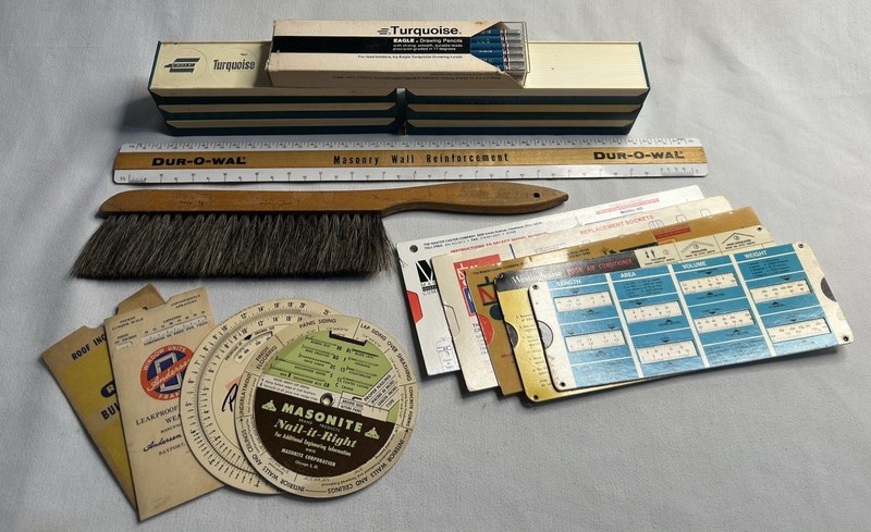HUGE!!! Vintage Drafting Lot w/ 80 New Pencils: Turquoise Eagle, Wolff’s +