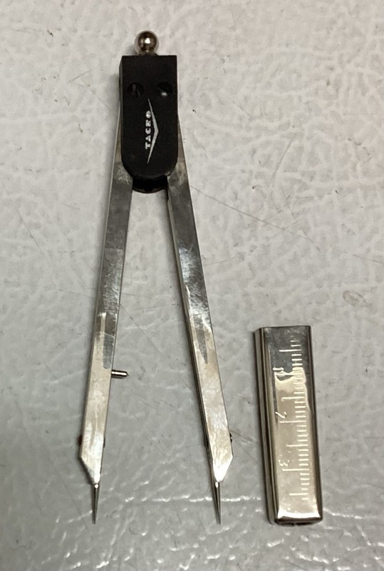 Vintage Tacro Compass/Divider,Germany made,steel Needle points,7 inch VGC.