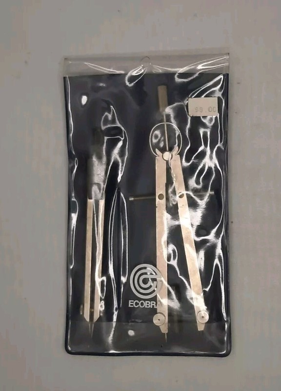 Vintage Ecobra Compass Set Of 2 In Original Packaging