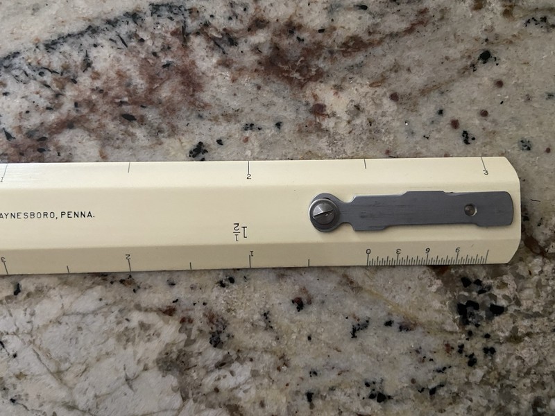 Emmert Mfg Co Waynesboro, Penna. Drafting Machine Scale - 12-inch scales 1.5 & 3 gallery