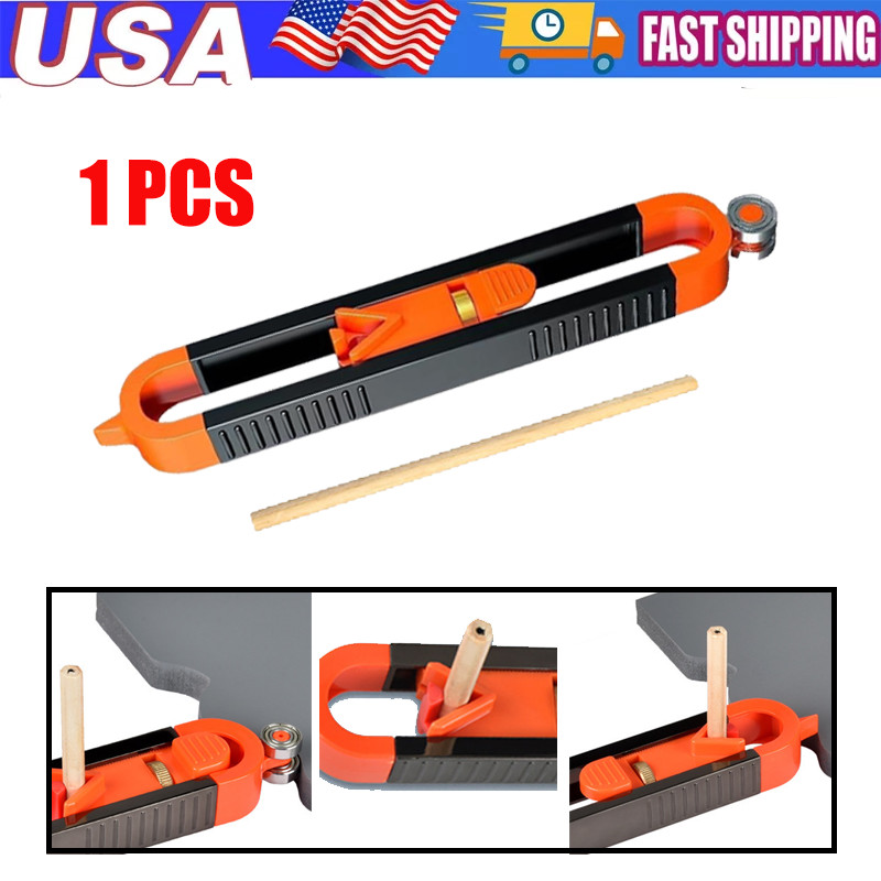 Profile Scribing Ruler Contour Gauge with Lock Precise Woodworking Scribe Tool