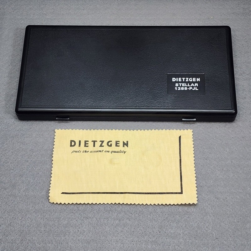 Dietgen Stellar 1288-PJL Drafting Set Silver German Precision Tools Vintage Case gallery