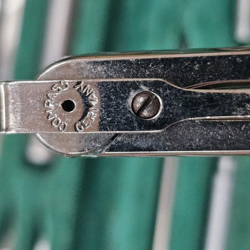Drafting Tool Set Compass 1812 Made In Germany VTG Looks Complete Velvet Case gallery