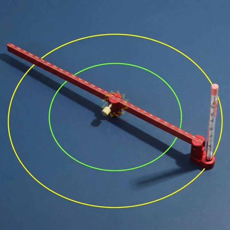 Adjustable Compass Ruler – Precision Circle Drawing for Woodworking & Drafting
