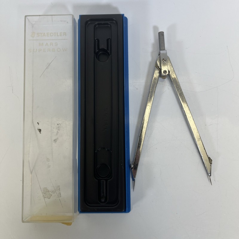 STAEDTLER MARS SUPERBOW Divider Compas & Pointe 553 55 W/Case