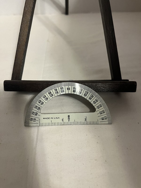 VINTAGE METAL PROTRACTOR MADE IN USA 3.75″ X 2” B-2
