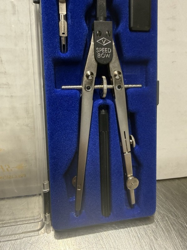 Vtg Alvin Brand No. 801/S Speed-Bow Precision Drafting Compass, 6" Germany gallery