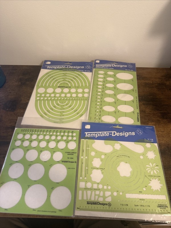 Lot Of 4 New Template Designs Template NOS
