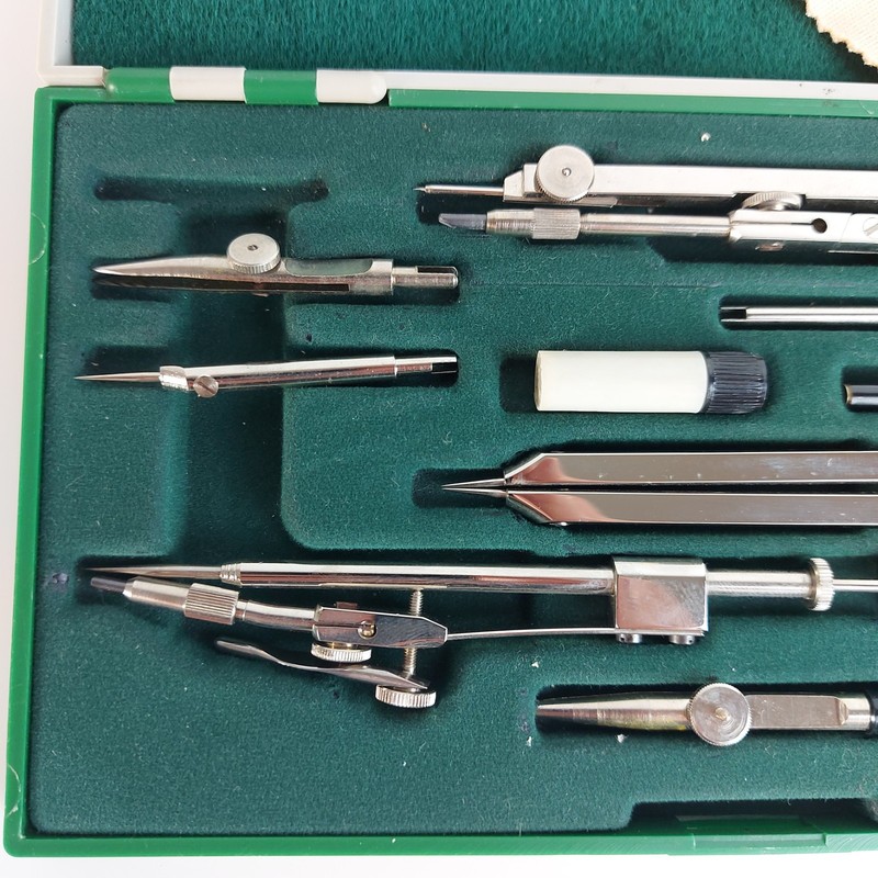 Faber Castell 718 VI Vintage Technical Drawing Compass Set - Made in Germany gallery