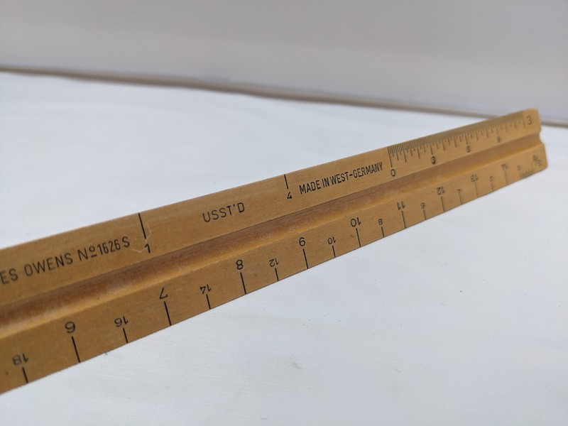 Lot of 5 Vintage Triangle Rulers A. W. FABER CASTELL Z1 & Hughes Owens - Germany gallery