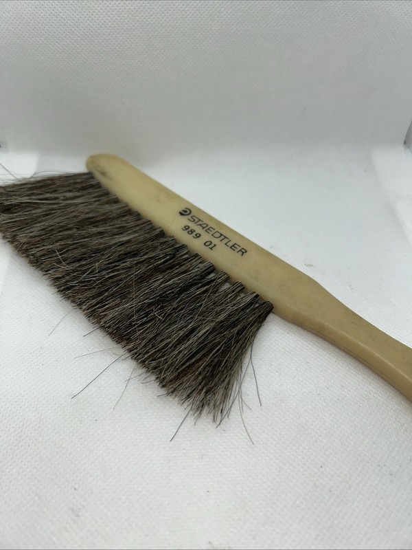 Staedtler Mars Horse Hair Drafting Dusting Brush, Vintage # 989 01 Larger Size
