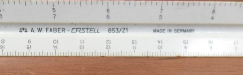A. W. FABER-CASTELL 853/Z1 U.S. Standard Engineer Triangular Drafting Scale gallery