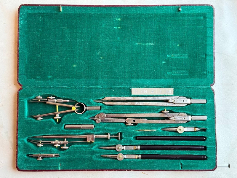Vintage ECOBRA Kandidat Drafting Set West Germany 1960s | Precision Compass Set