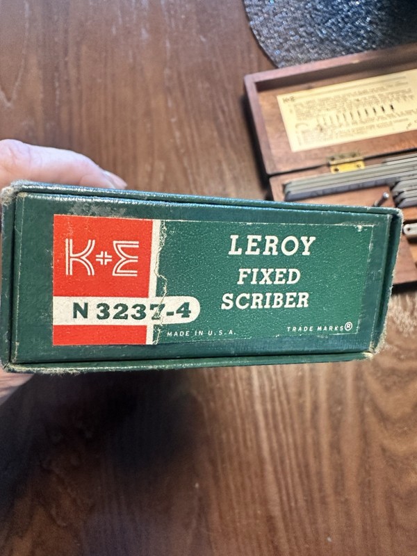 Vintage K&E Leroy Fixed Scriber N3237-4 Drafting Tool w Box Made in USA