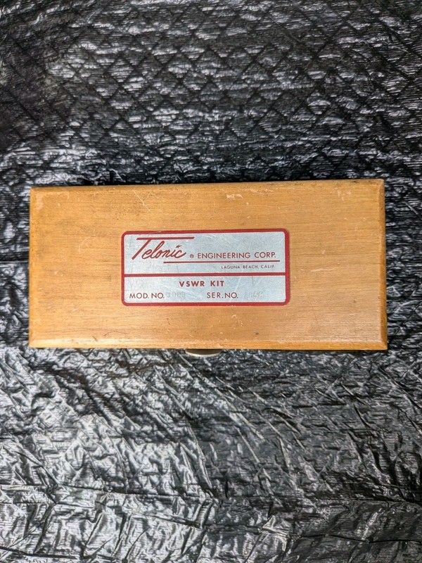 Vintage “Telonic” engineering Corp. VSWR Kit wooden box (Complete Set)