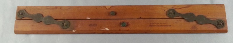 Antique Wood Working Parallel England Warranted Best Box Drafting Nautical Brass