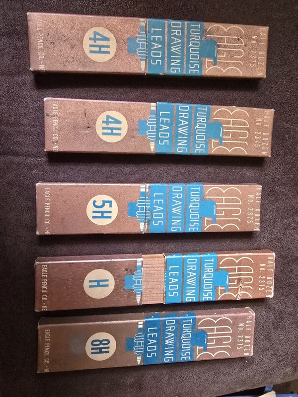 Eagle Pencil Turquoise DRAWING LEADS. 3H, 4H, 5H. 6H 7H & 9H. See List for #s