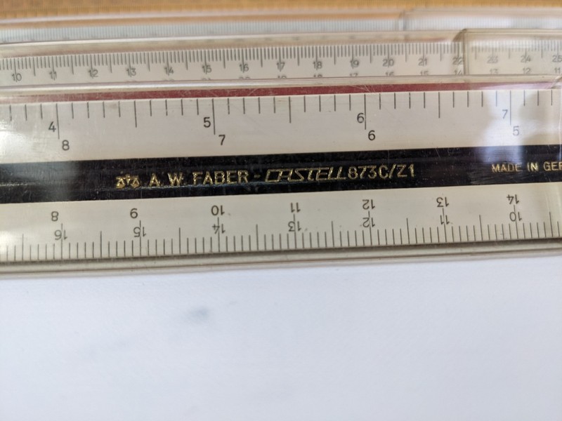 Lot of 5 Vintage Triangle Rulers A. W. FABER CASTELL Z1 & Hughes Owens - Germany gallery