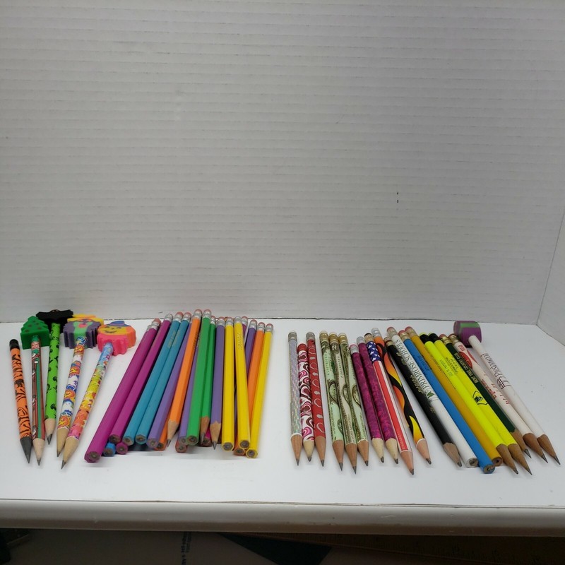 Vintage Lot of Lead Pencils / Drafting Drawing Advertising Personalized Holiday