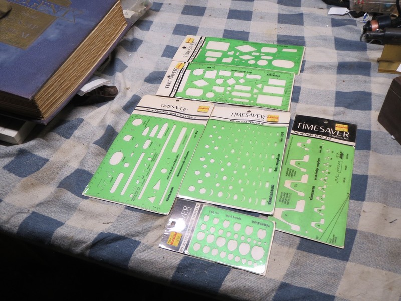 6 Vintage Timesaver Templates New Old Stock No.’s 80, 101, 301, 472, 802, 804