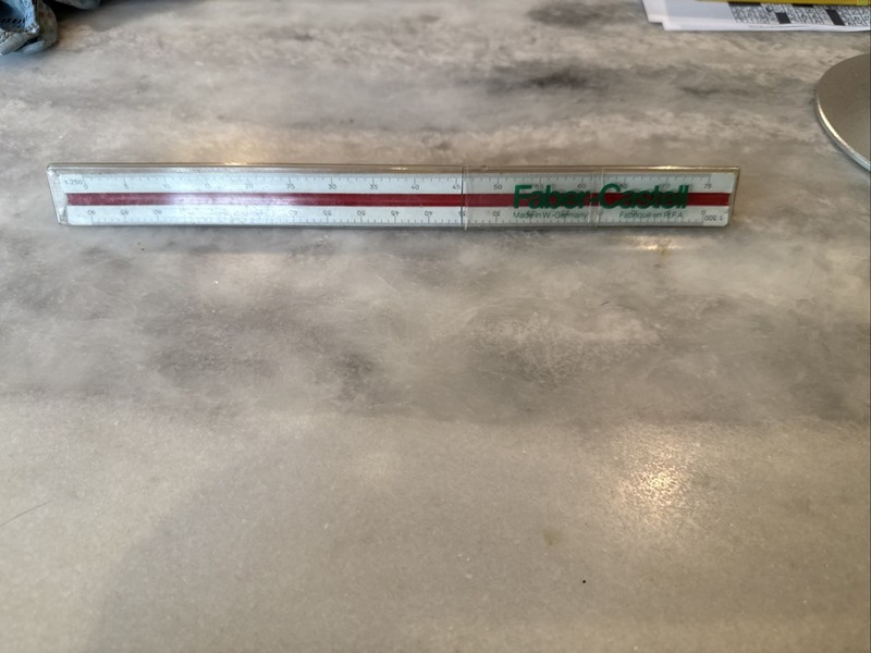 Vintage Triangle Ruler A. W. FABER CASTELL 853-B Made in Germany