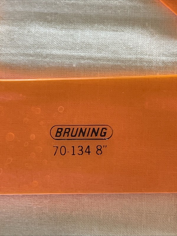 (2) Helix Acrylic 10” with 60 Degree #06010 & Bruning 70-134 Orange 8" Triangles gallery