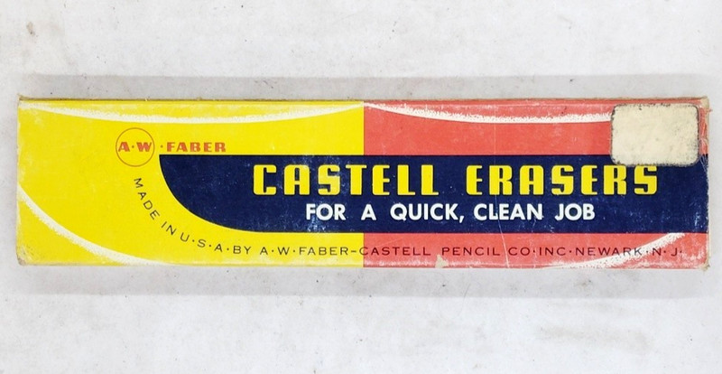 A.W. Faber-Castell No. 79 White Pencil Erasers for Machine Eraser – Box of 11