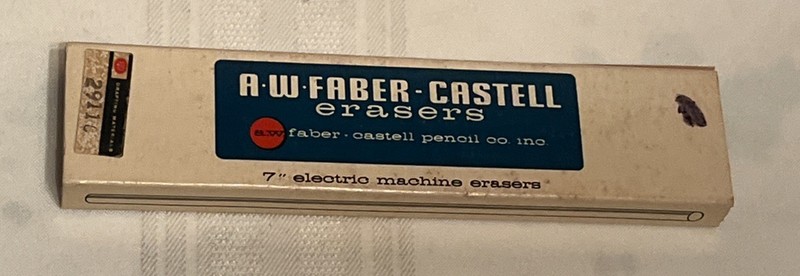 Faber-Castell 7” Electric Machine Erasers No 75 Magic Rub Vinyl 12 Count Box