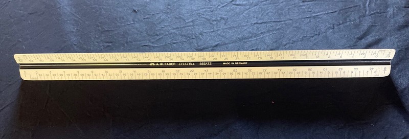 A.W. Faber Castell 883/Z2 Architect Triangle Drafting Ruler Germany | FREE S&H