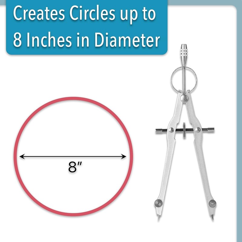Ultra-Fine Bow Compass for Kids, Teens & Adults - Perfect for All Geometry Needs gallery