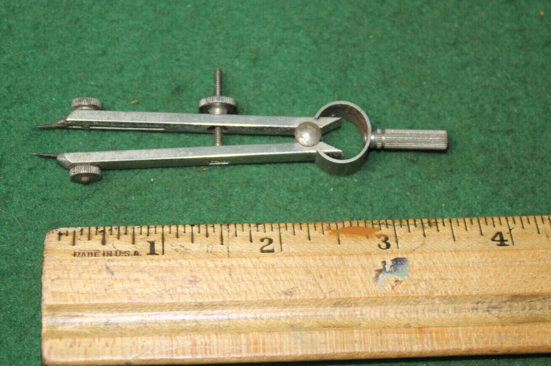 Vtg 3-3/4" Dietzen Ecobra Germany Spring Type Machinist Caliper Divider #LA77