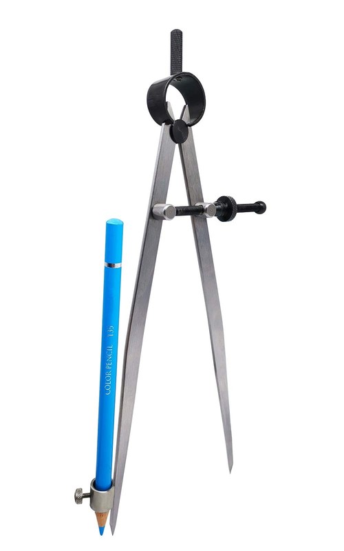 ZLKSKER 8 inch Professional Spring Wing Divider/Scriber with Pencil Holder, A...