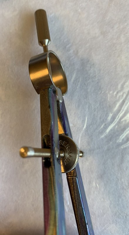 Ecobra Drafting Tool / Drawing Compass 310mm multi colored rainbow metal Gemany gallery
