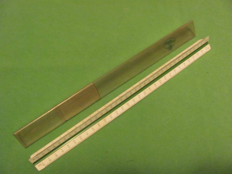 Vintage Triangle Ruler: A. W. FABER CASTELL 883/Z1 Made in Germany U.S. STD.