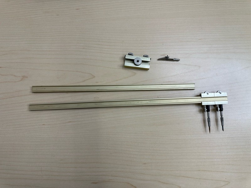 Fullerton 2520-02 Large Beam Compass Arm Drafting Tool W. Germany gallery