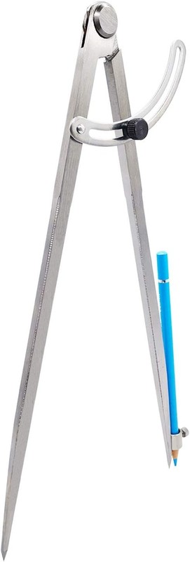 12 inch Professional Woodworking Compass with Pencil Holder for Carpenter, Locka gallery
