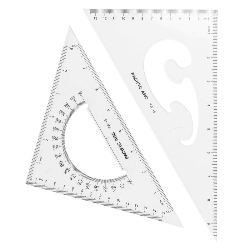 Triangle Set 10 Inch 30/60 & 45/90 10 Inches Single Set