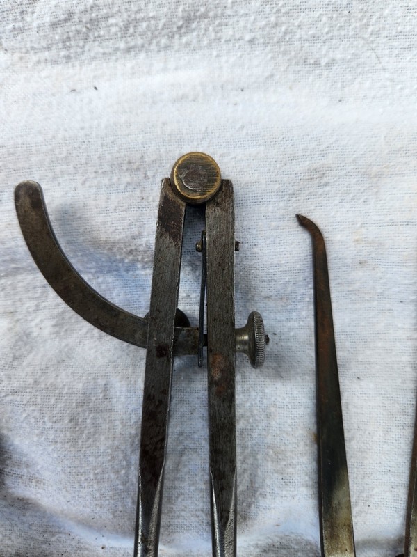 Vintage Lot Of 3 Compass, Scribe's? Craftsman, Made In USA #8 gallery